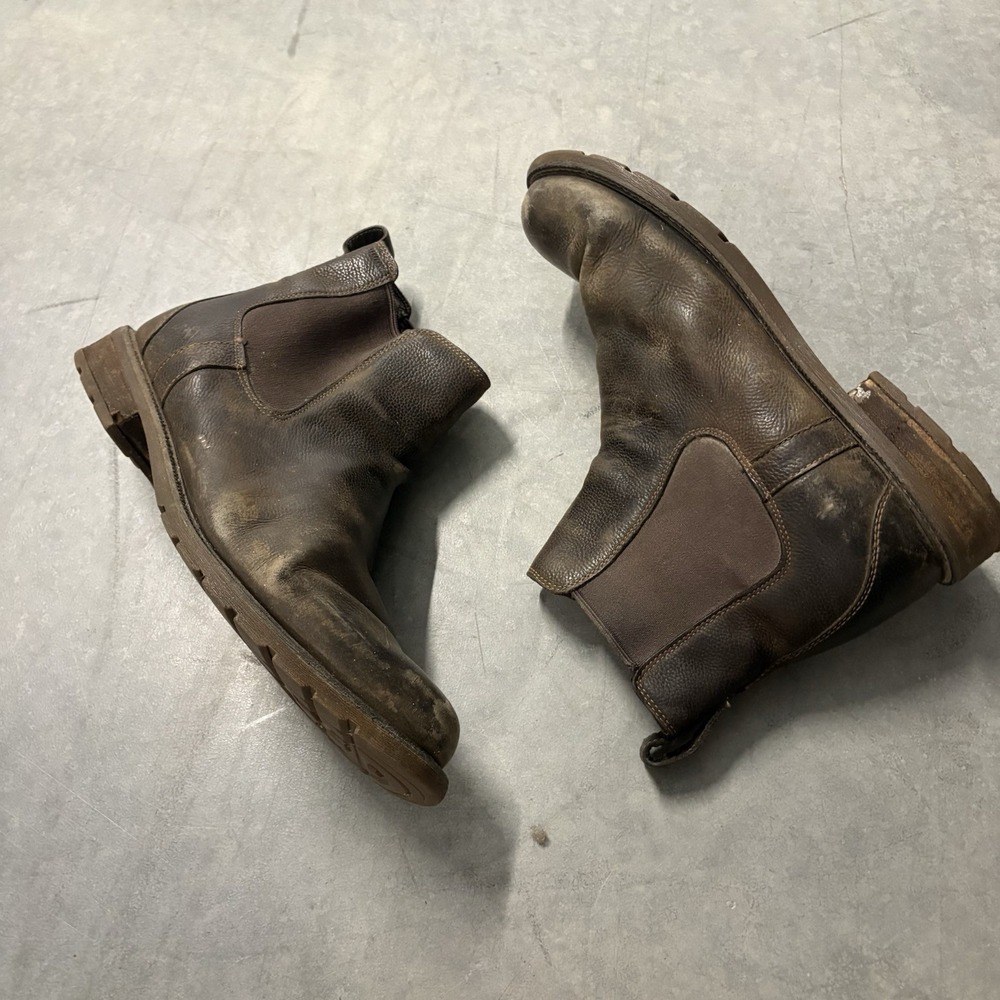 Ariat ATS Brown Leather Chelsea Boot Men's 12 Waterproof Hiking Outdoors